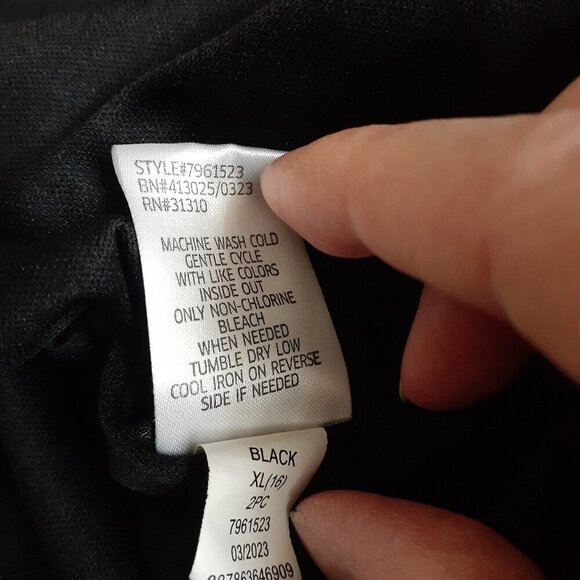 Knitworks Girl's Size XL (16) Blue Ditsy Floral Power Mesh Sleevless 90's Dress - Picture 6 of 10